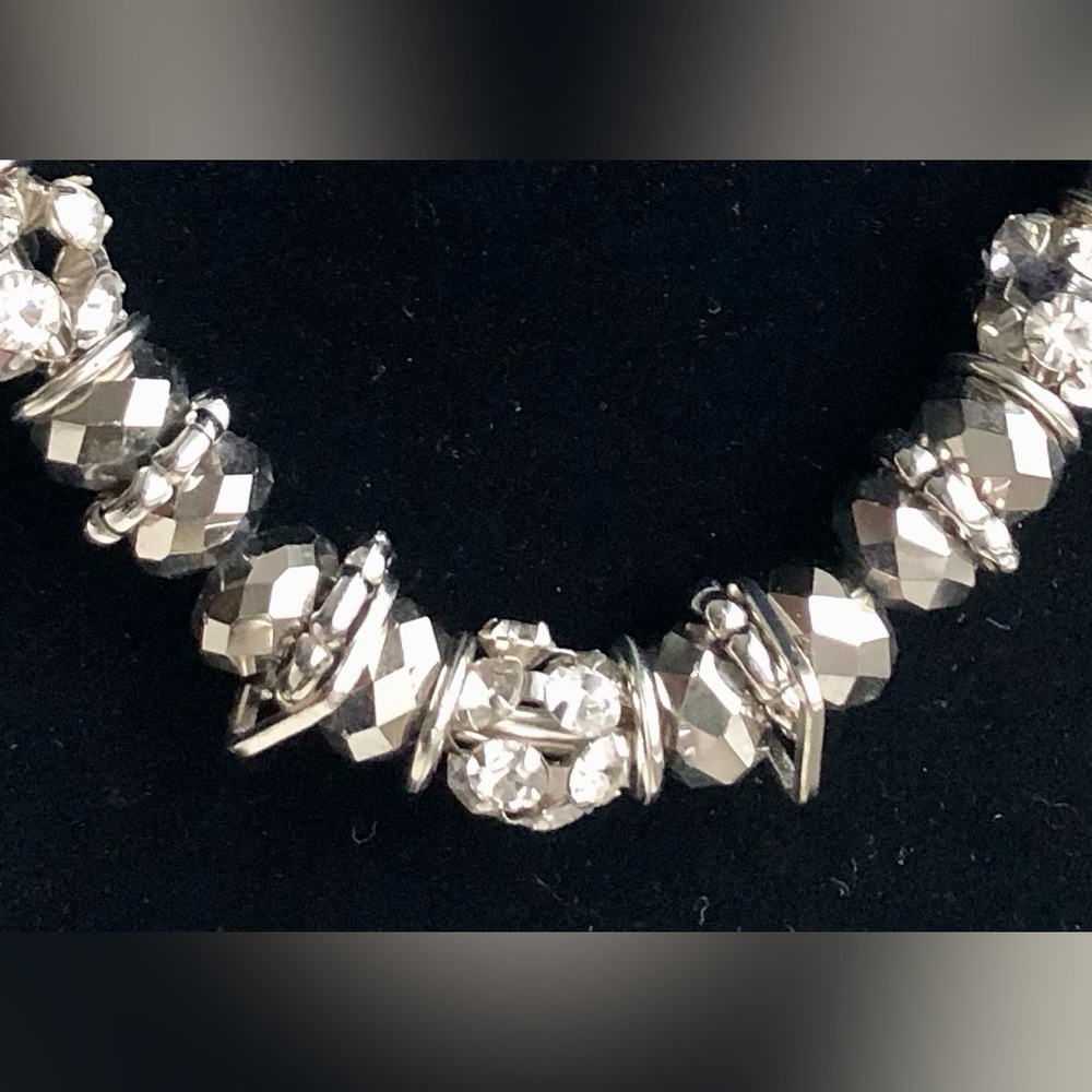 Unique Silver Tone/Bronze Necklace - Picture 9 of 13